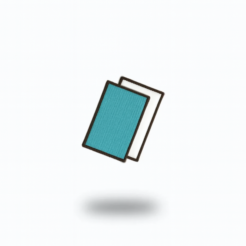 FibreKing Scrub Pads 2 pack in mint blue are shown overlapping on a white background with a shadow—perfect for car detailing and multi-surface cleaning.