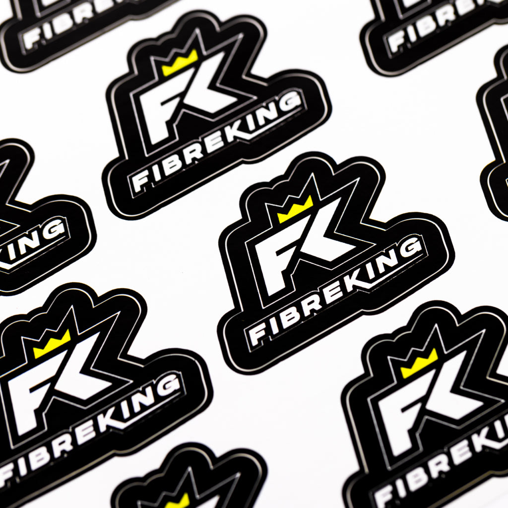 Fibreking branded stickers