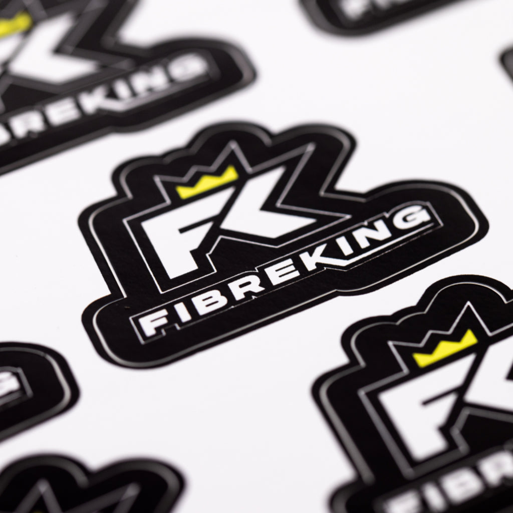 Fibreking branded stickers