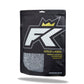 A black pouch labeled FibreKing Gold Label Korean Microfibre Wash Mitt - Black features a clear window displaying the ultra-soft mitt inside.