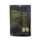 Black resealable pouch labeled FibreKing Gold Label Korean Glass Cloths (3-Pack) features product info, key features, QR codes, and company details in yellow and white—premium microfibre cloths for streak-free glass cleaning.