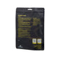 Black packaging for FibreKing Scrub Pads 2 pack features product info, instructions, car cleaning tips, and kit highlights. Includes two QR codes plus contact details in yellow and white text.