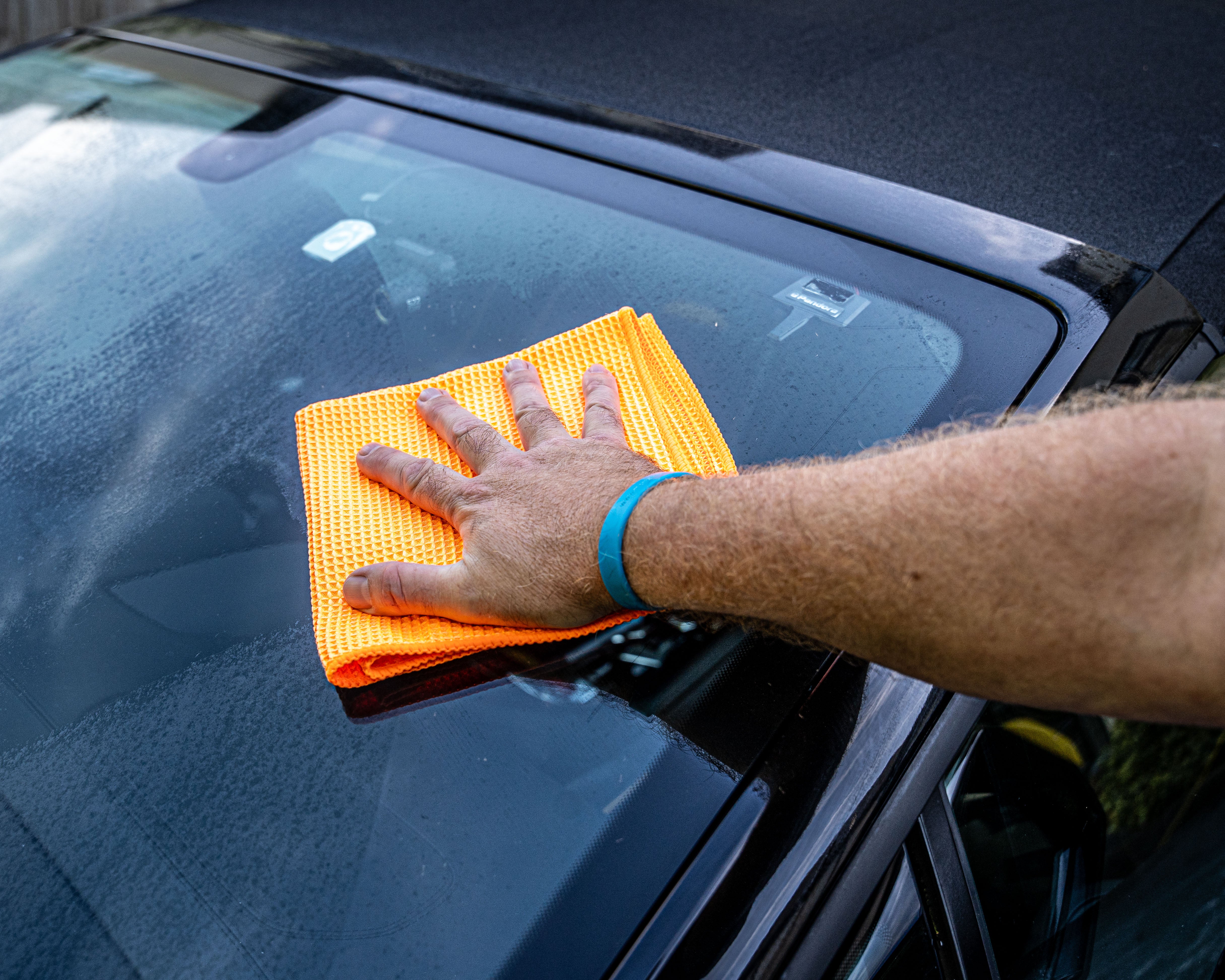 FibreKing Waffle Weave Towel Orange