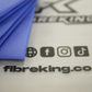 Close-up of folded FibreKing Gold Label Korean Glass Cloths (3 Pack), valued for high absorption and streak-free cleaning, next to a sheet displaying fibreking.co.uk and social media icons for Facebook, Instagram, and TikTok.