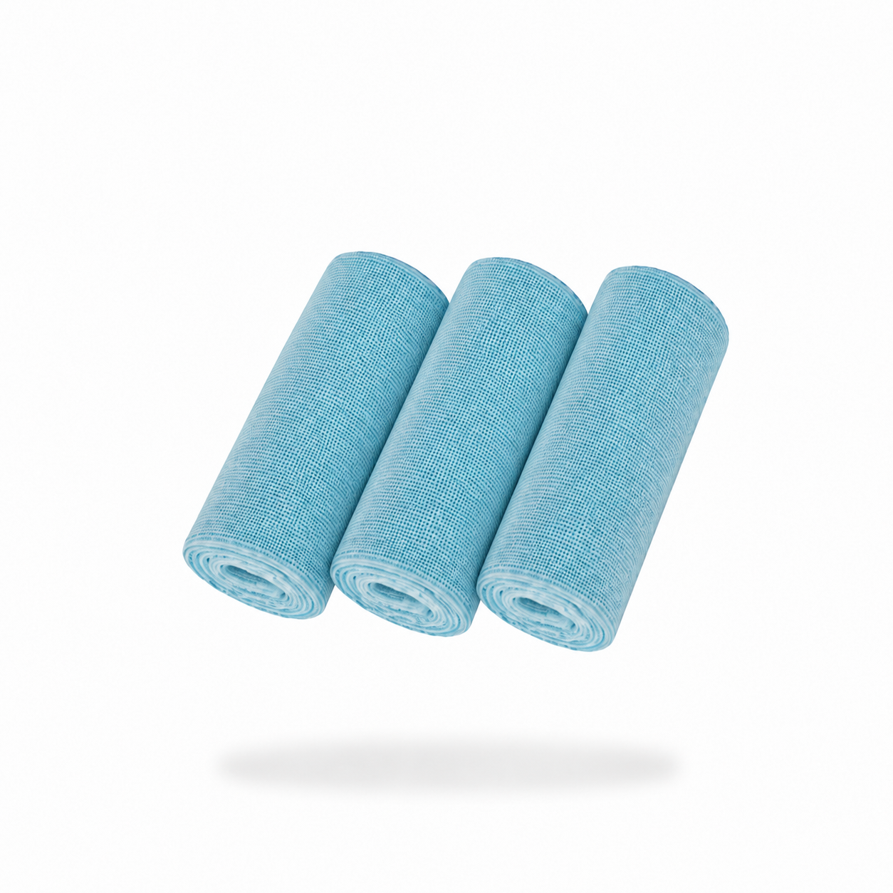 Three FibreKing Soft Edgeless Multi-Purpose Microfibre Cloths (3 Pack) are placed side by side on a white background, ideal for scratch-free cleaning and auto detailing.