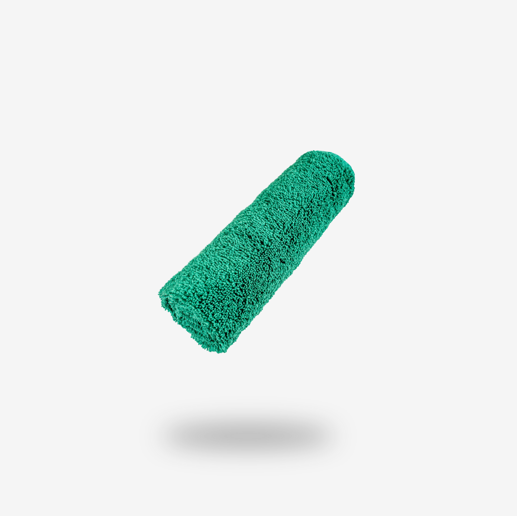 A turquoise FibreKing paint roller cover from the Build Your Own Silver Label Pack is displayed on a plain white background—ideal for pairing with microfibre cloths or assembling your own car cleaning kit.