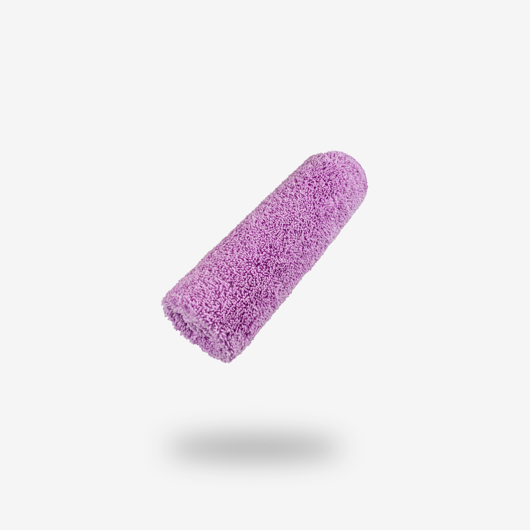 A single Build Your Own Silver Label Pack paint roller cover by FibreKing in violet is shown on a white background with a faint shadow, ideal for car cleaning or use with microfibre cloths.