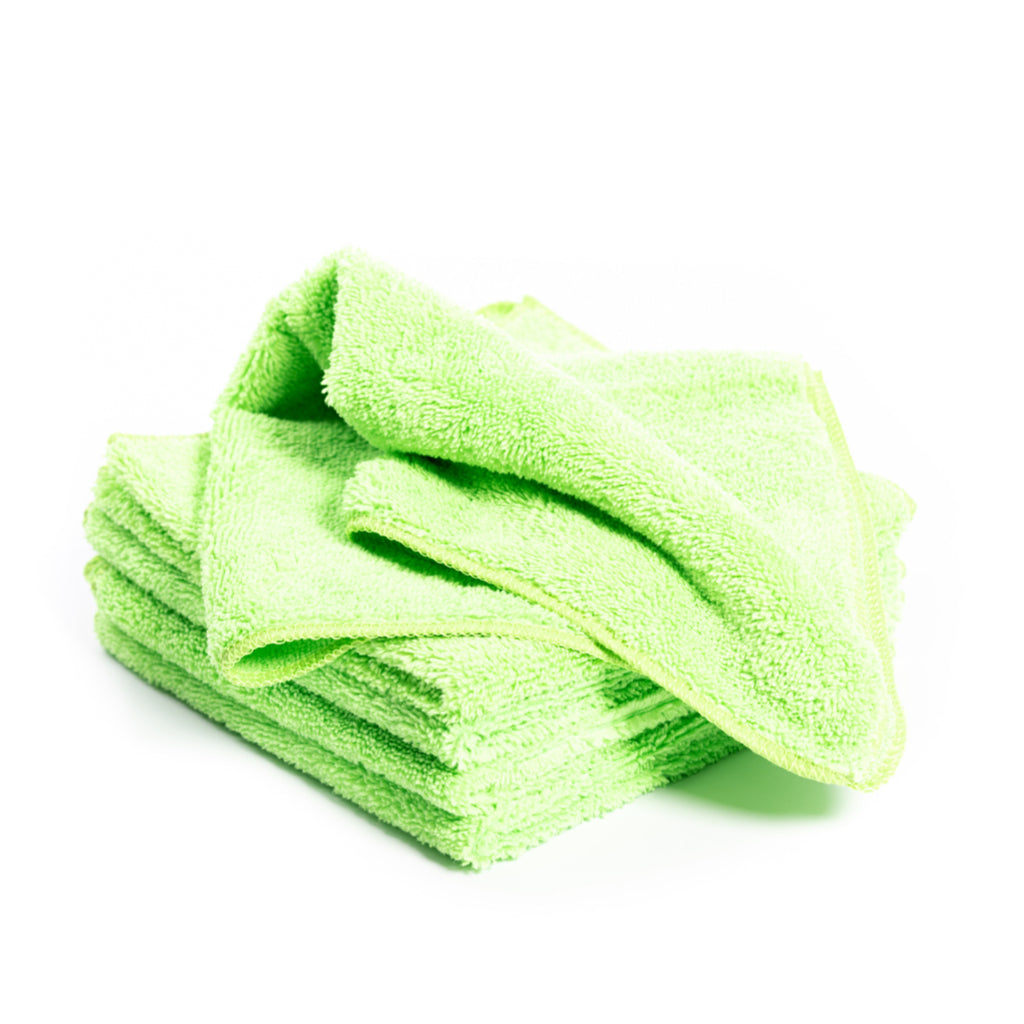 Fibreking premium car detailing Microfibre Towels Green